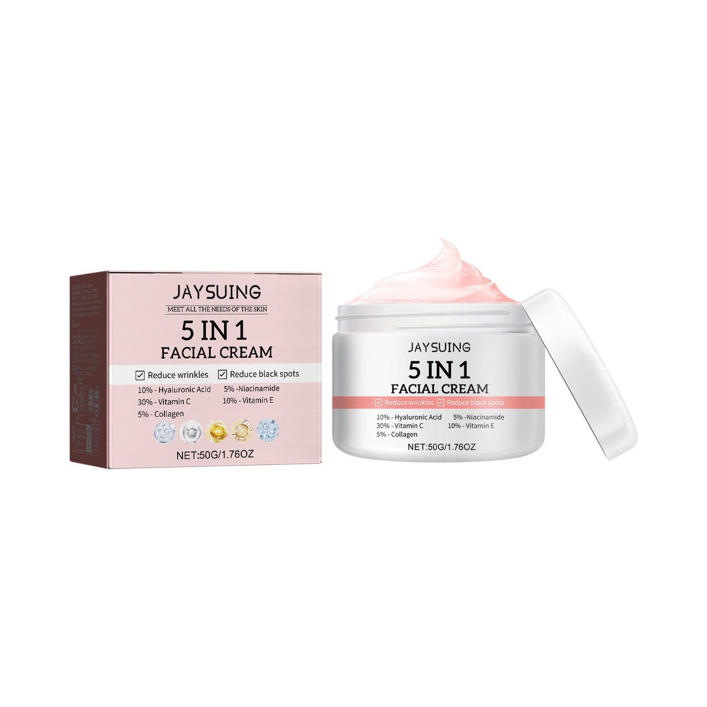 5-in-1 Facial Cream Nourishing Moisturizing Skin Care